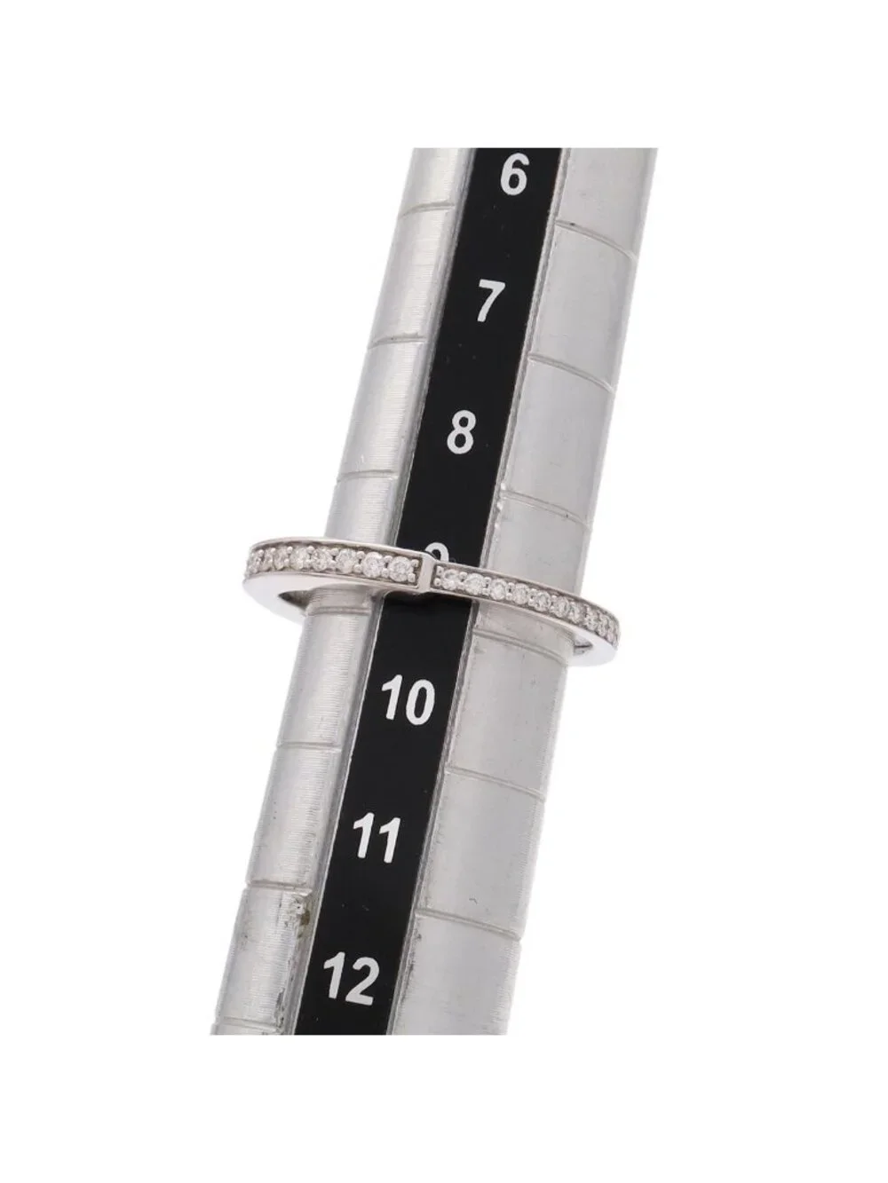 Tiffany & Co Lock Ring Full Pave Diamond 18k White Gold